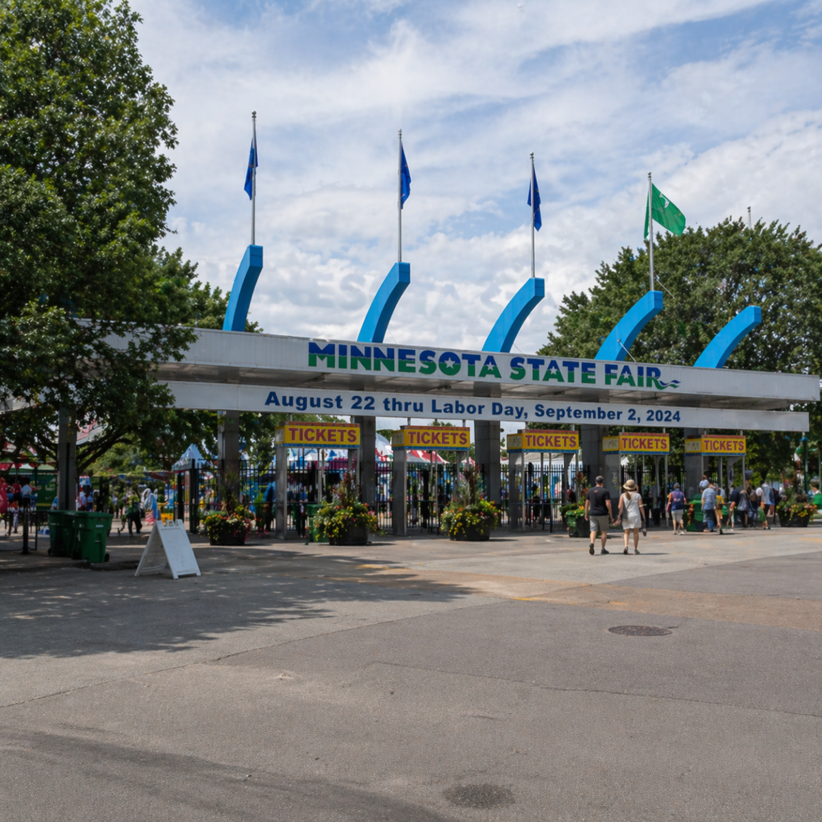 View of Minnesota State fair entrance