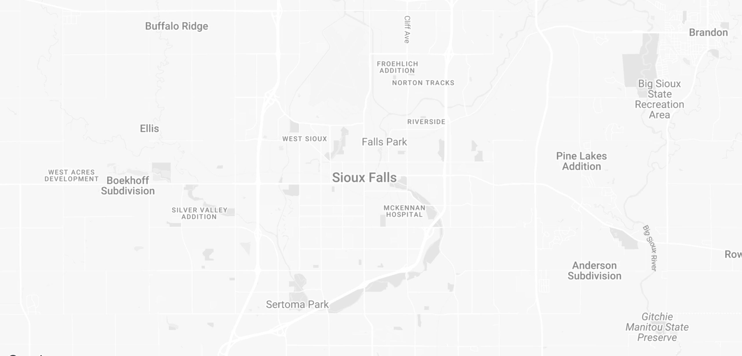 Sioux Falls SD map